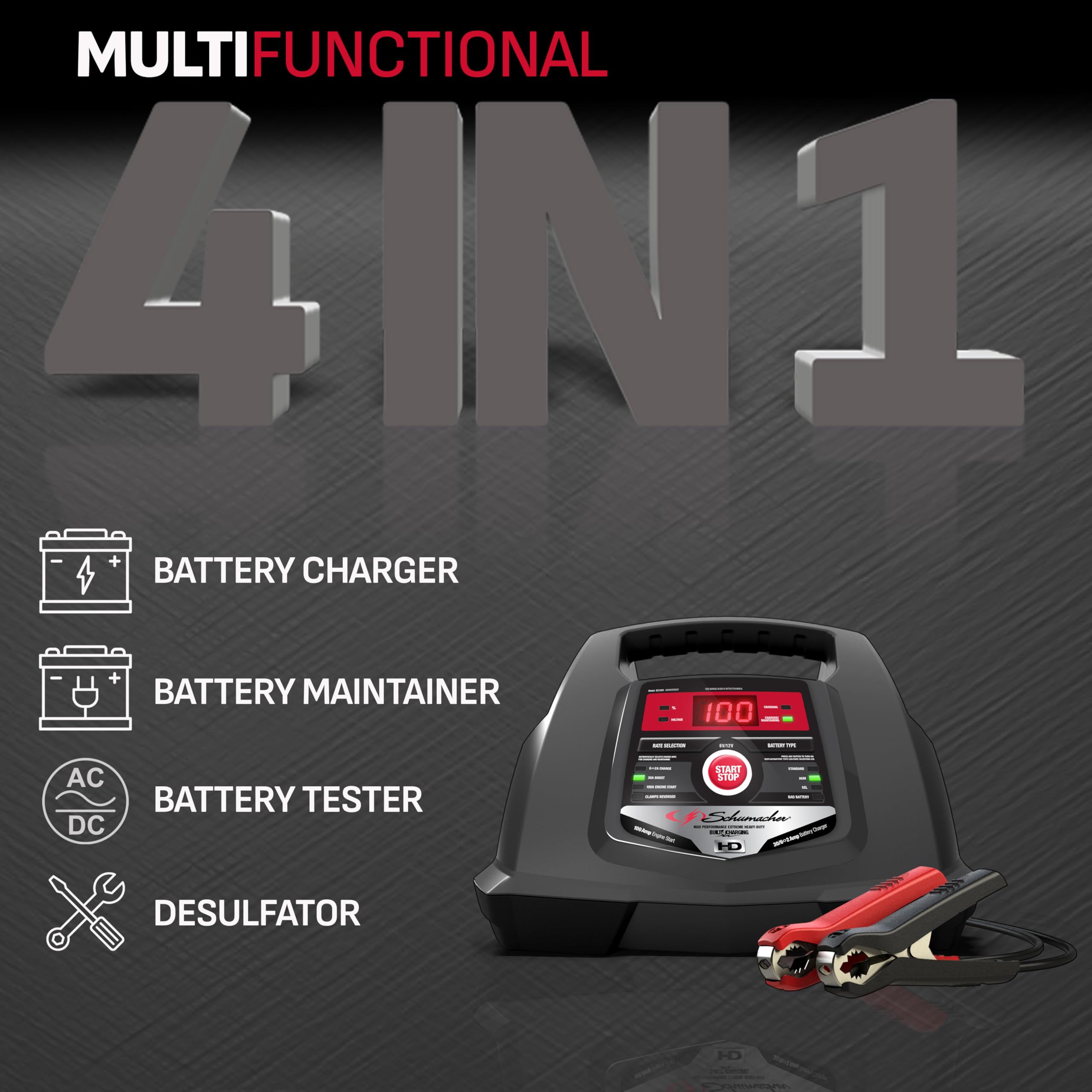 Foto 3 pulgar | Cargador Y Mantenedor De Baterías Schumacher Sc1281 6v/12v - Venta Internacional.