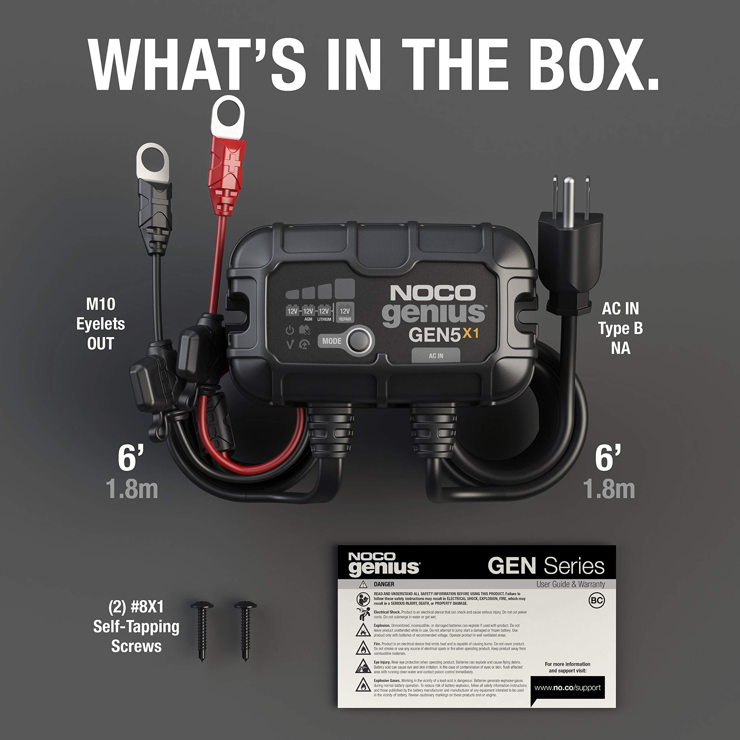 Foto 8 pulgar | Cargador De Batería Marino Noco Genius Gen5x1 5a 12v - Venta Internacional.