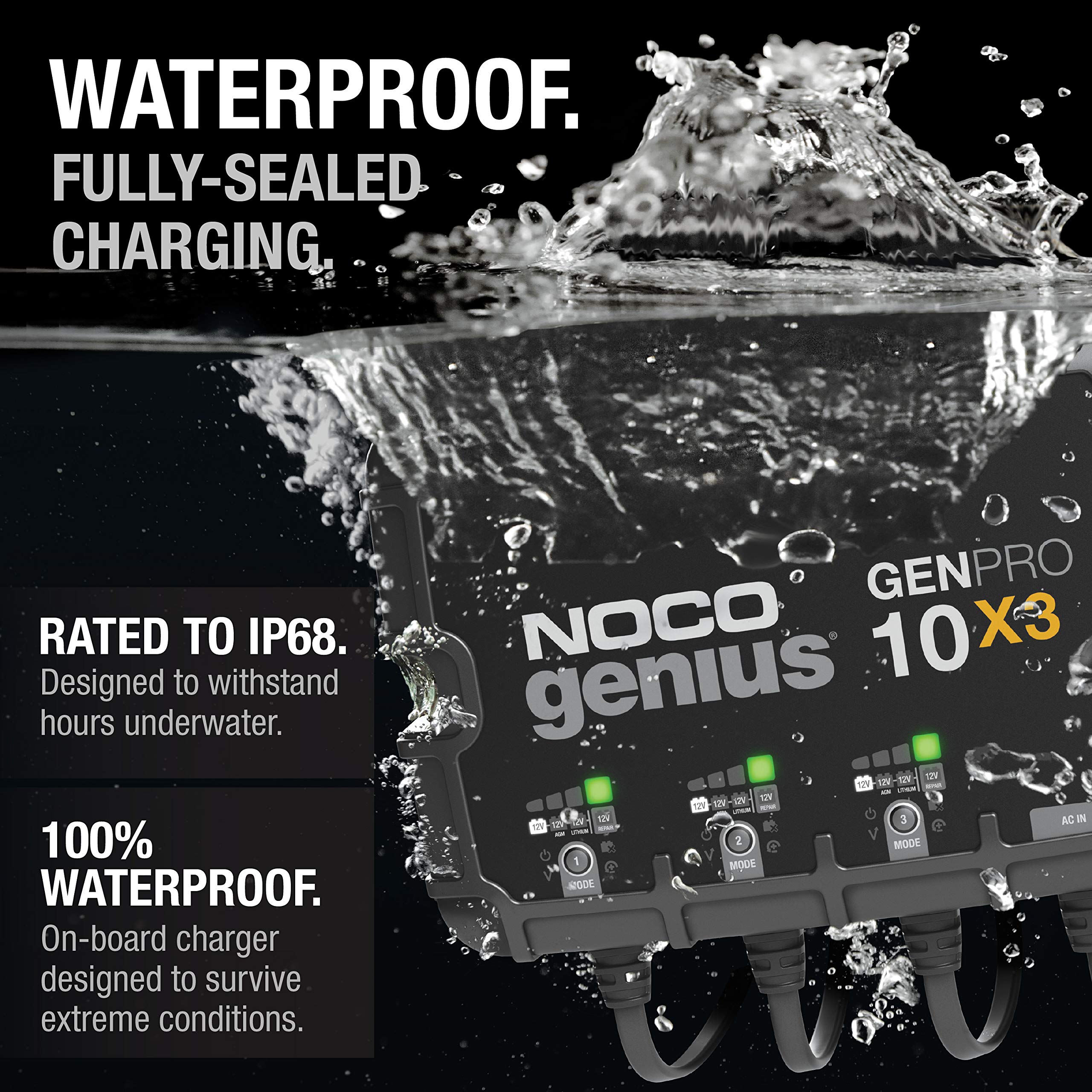 Foto 4 pulgar | Cargador De Batería Marino Noco Genius Genpro10x3 3-bank 30a - Venta Internacional.