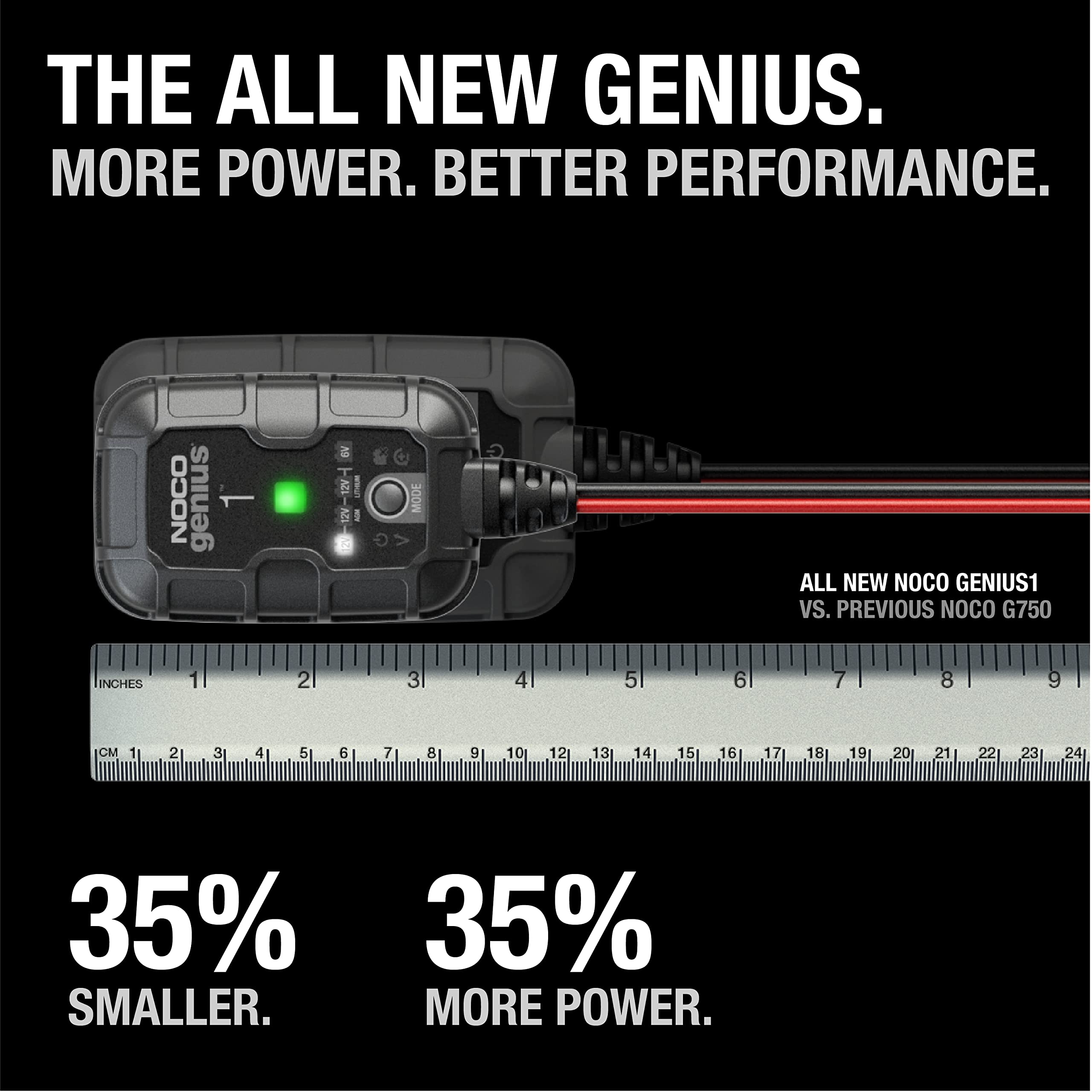 Foto 3 pulgar | Cargador De Batería De Coche Inteligente Noco Genius1 1a 6v/12v - Venta Internacional.