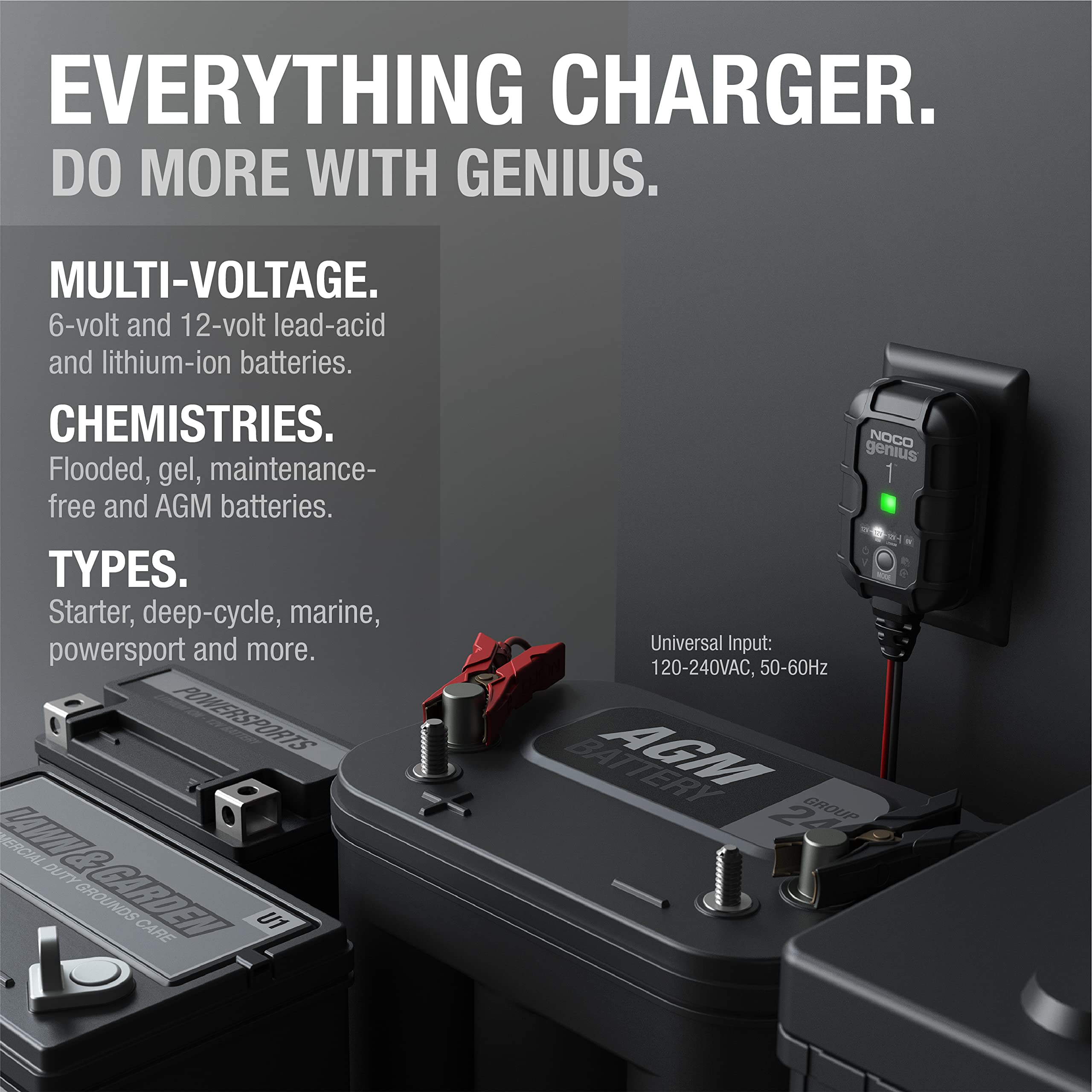 Foto 6 pulgar | Cargador De Batería De Coche Inteligente Noco Genius1 1a 6v/12v - Venta Internacional.