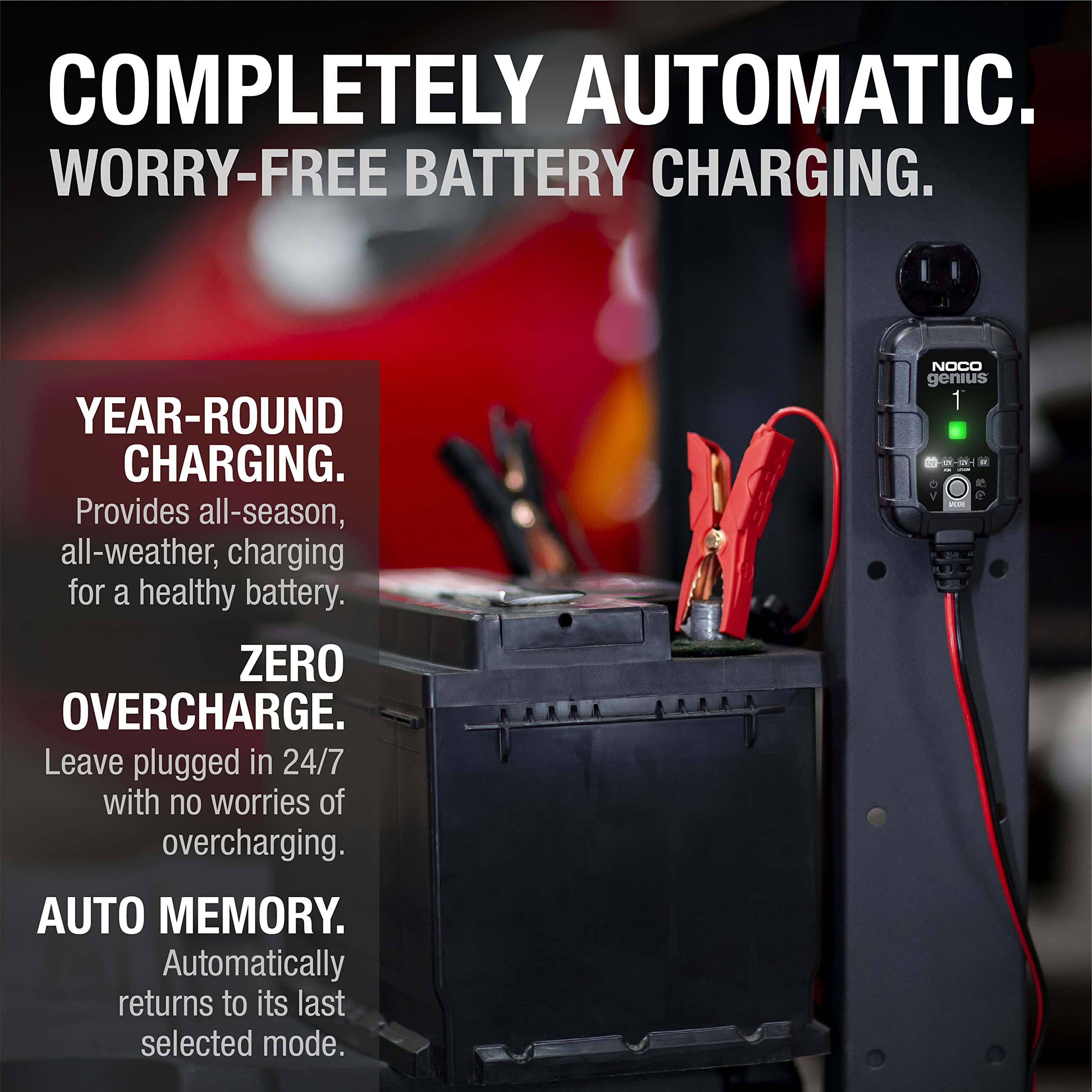 Foto 7 | Cargador De Batería De Coche Inteligente Noco Genius1 1a 6v/12v - Venta Internacional.