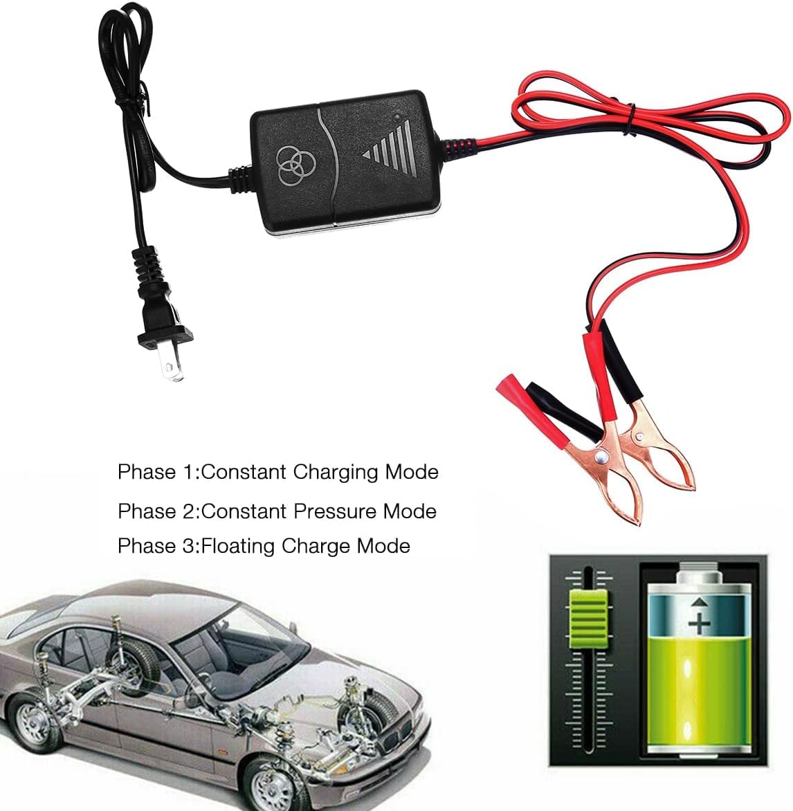 Foto 6 pulgar | Cargador De Batería De Coche 12v 1a, Mantenedor Para Batería De Vehículo - Venta Internacional.