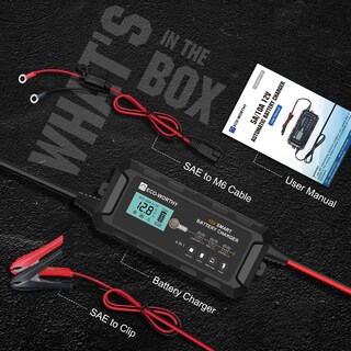 Foto 6 | Cargador De Batería Eco-worthy 10a Lifepo4 12v Para Coche Y Barco - Venta Internacional.