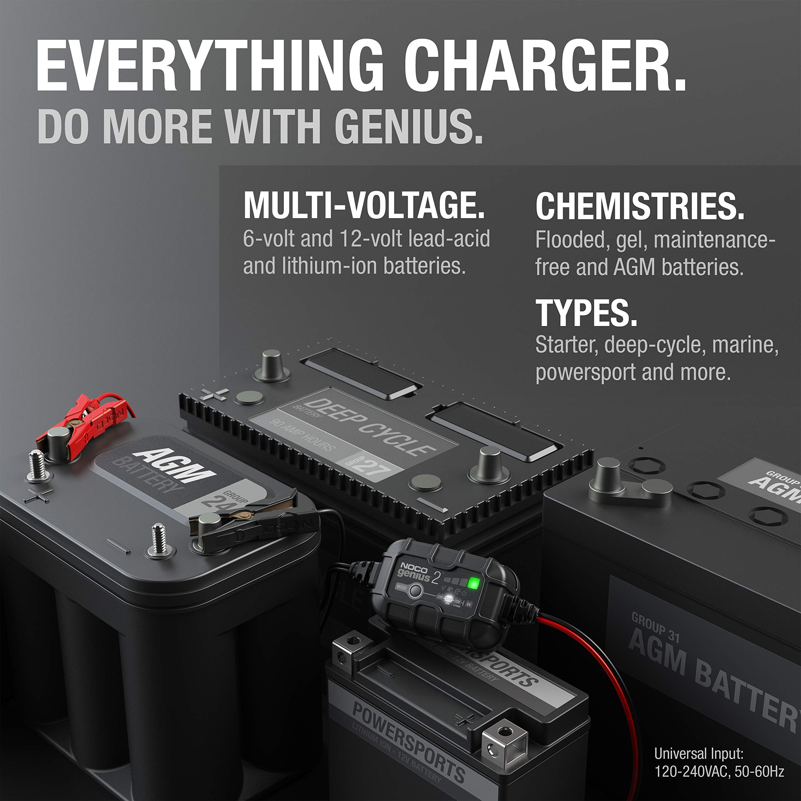 Foto 5 | Cargador De Batería De Coche Noco Genius2 2a 6v/12v Maintainer - Venta Internacional.