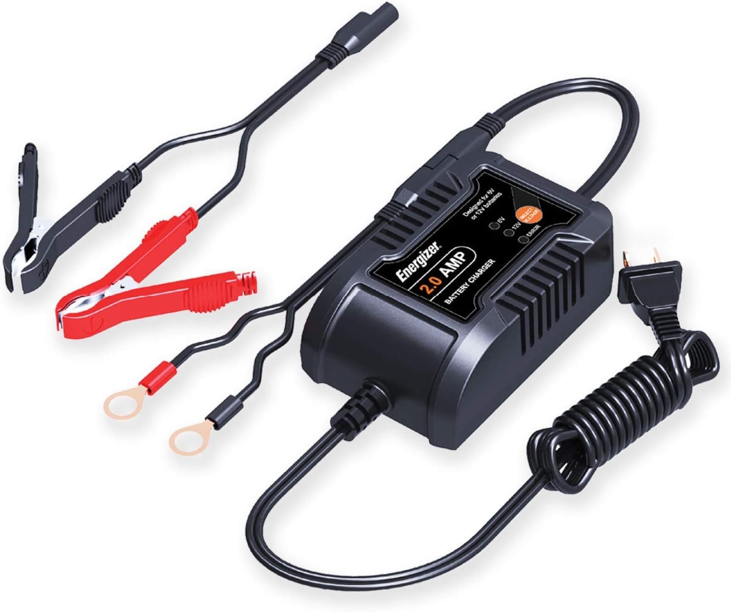 Cargador/mantenedor De Baterías Energizer, Pantalla Lcd De 2 Amperios, 6 V/12 V - Venta Internacional.