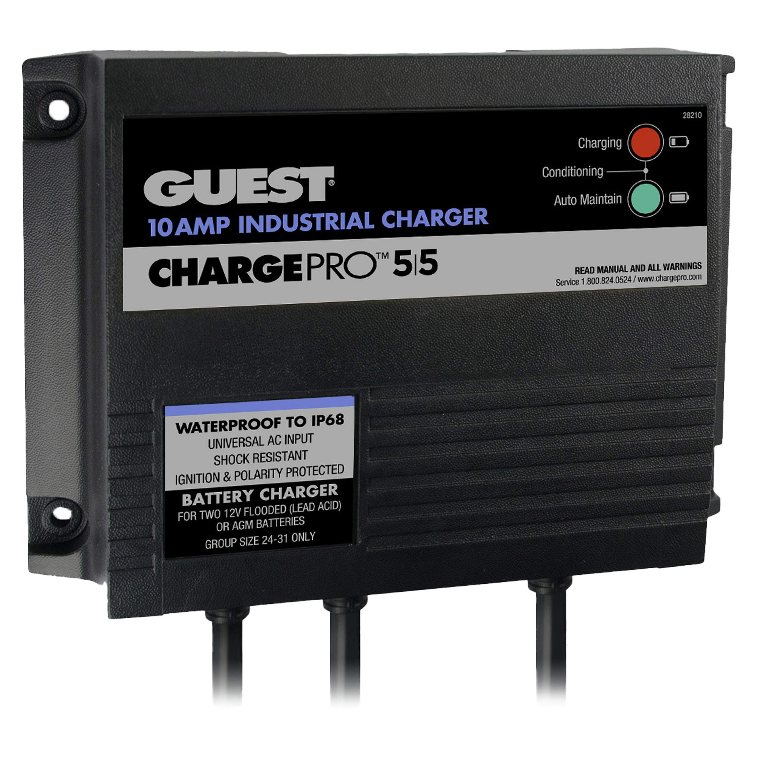 Foto 2 pulgar | Cargador De Baterías Marinco Chargepro 10a 2 Bancos 12v/24v Waterp - Venta Internacional.