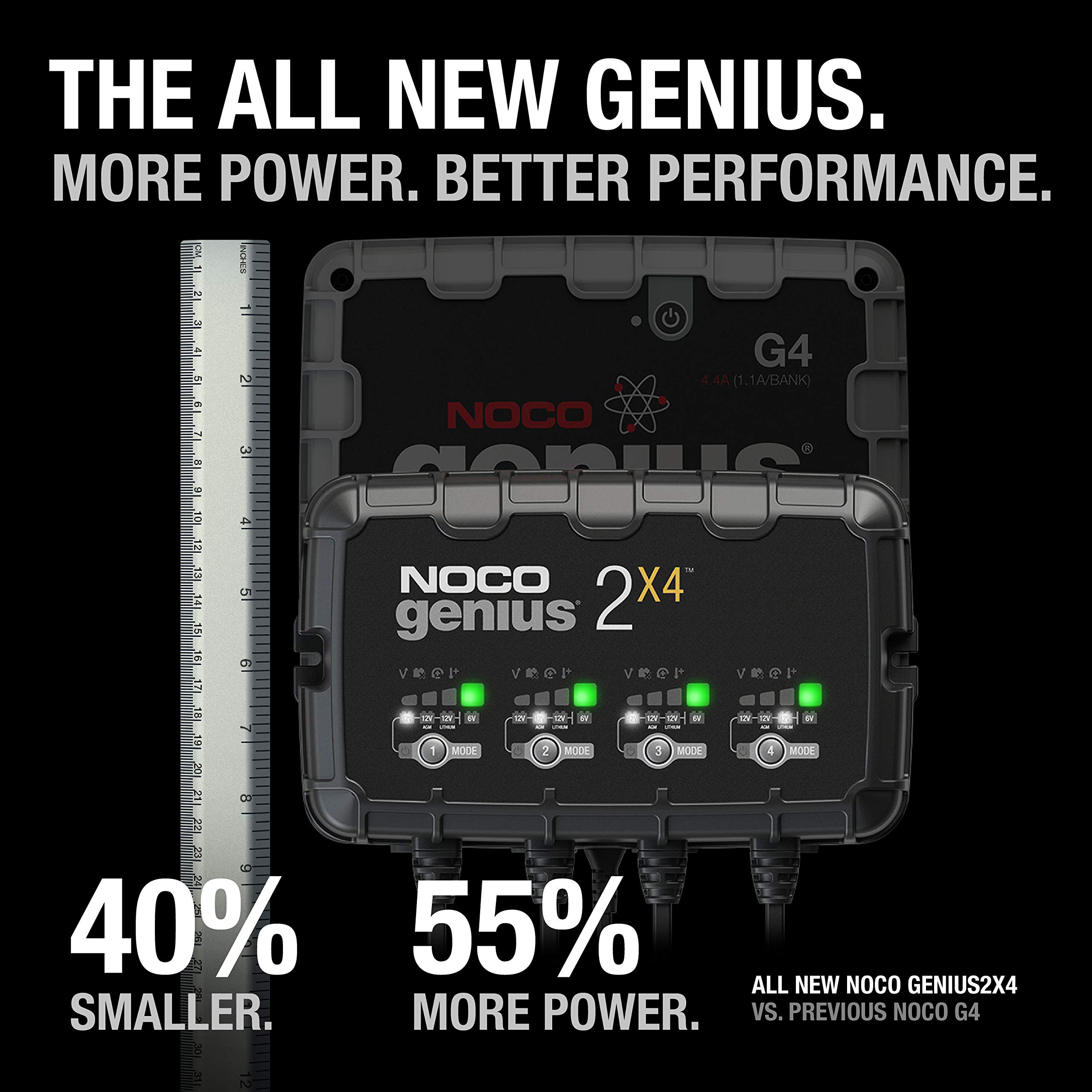 Foto 3 pulgar | Cargador De Baterías Noco Genius2x4 De 4 Bancos, 8 A, 6 V/12 V, Automoción - Venta Internacional.