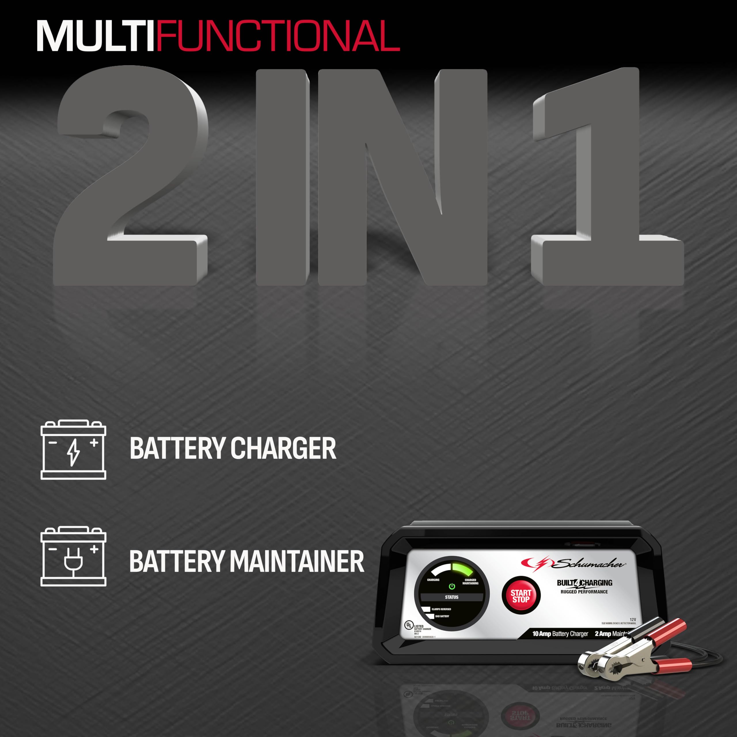 Foto 3 pulgar | Cargador Schumacher Sc1282 12 V 10 A Maintainer Automotive Marine - Venta Internacional.