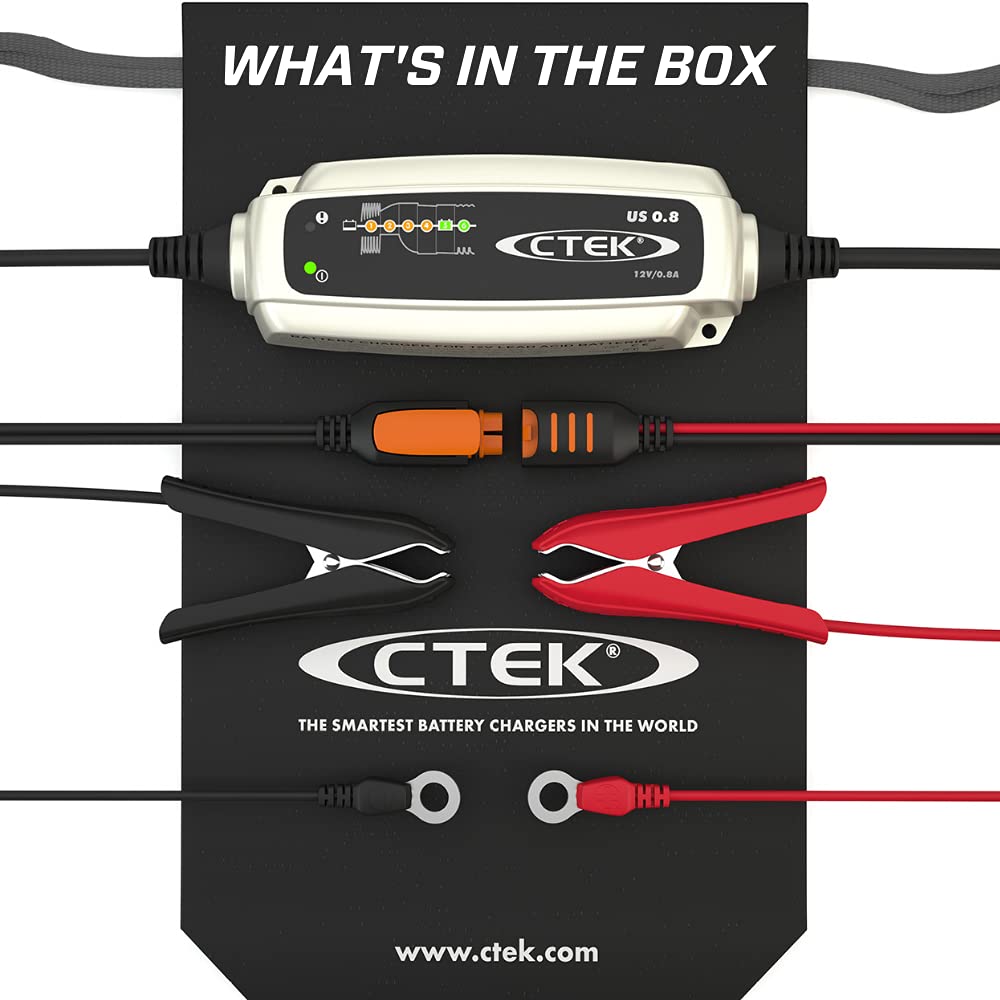 Foto 2 | Cargador De Baterías Ctek Us 0.8 12v Totalmente Automático De 6 Pasos - Venta Internacional.