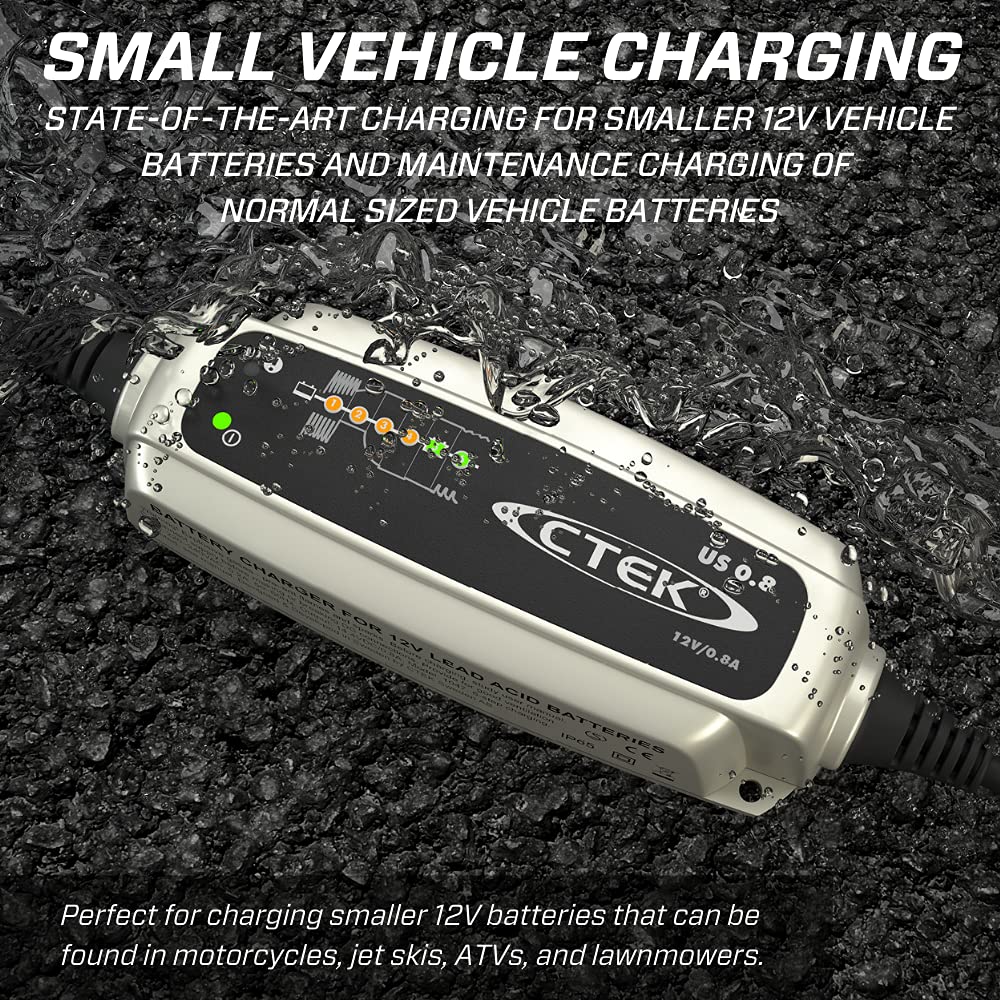 Foto 3 | Cargador De Baterías Ctek Us 0.8 12v Totalmente Automático De 6 Pasos - Venta Internacional.