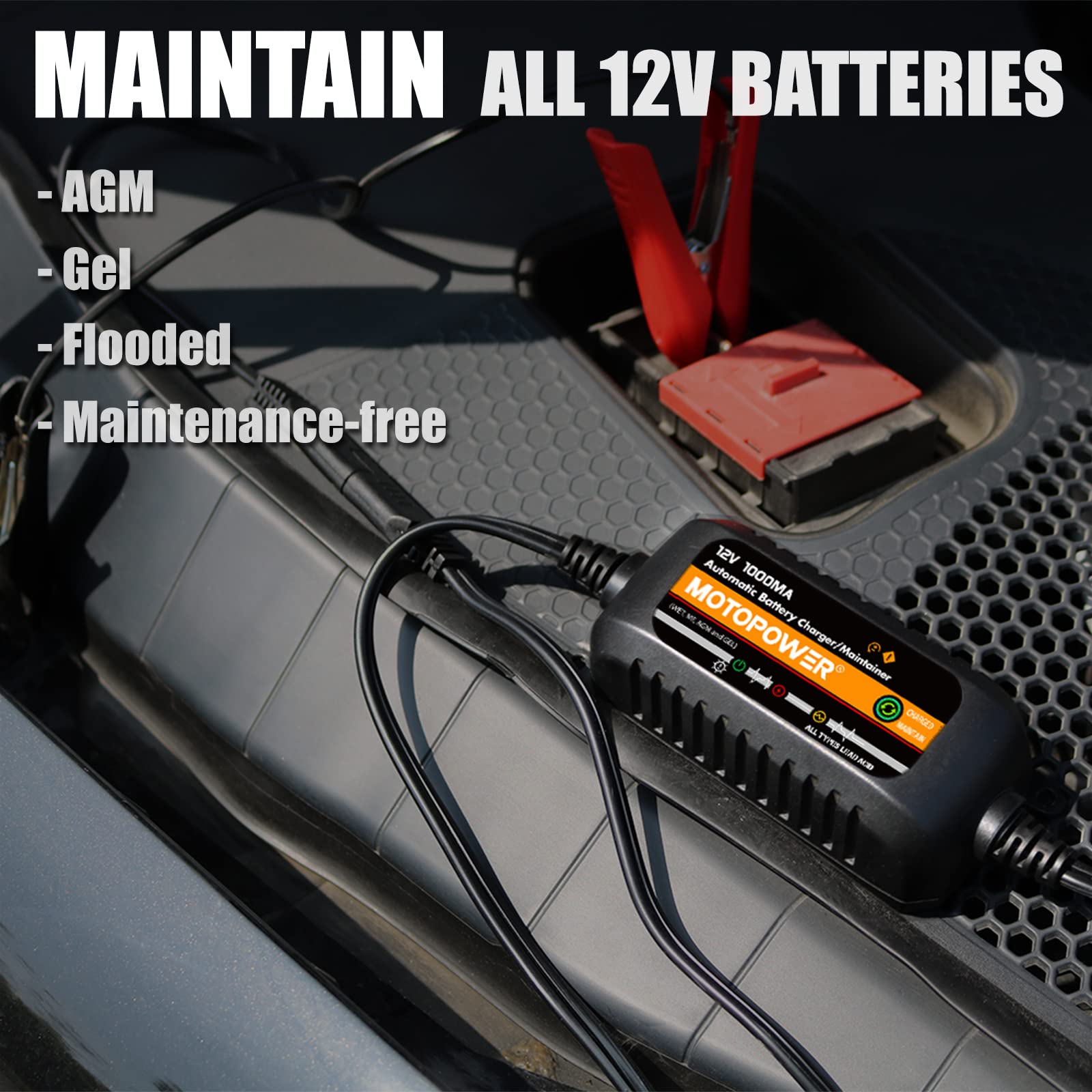 Foto 6 | Cargador De Baterías Motopower Mp00205b 12v 1000ma Automático - Venta Internacional.