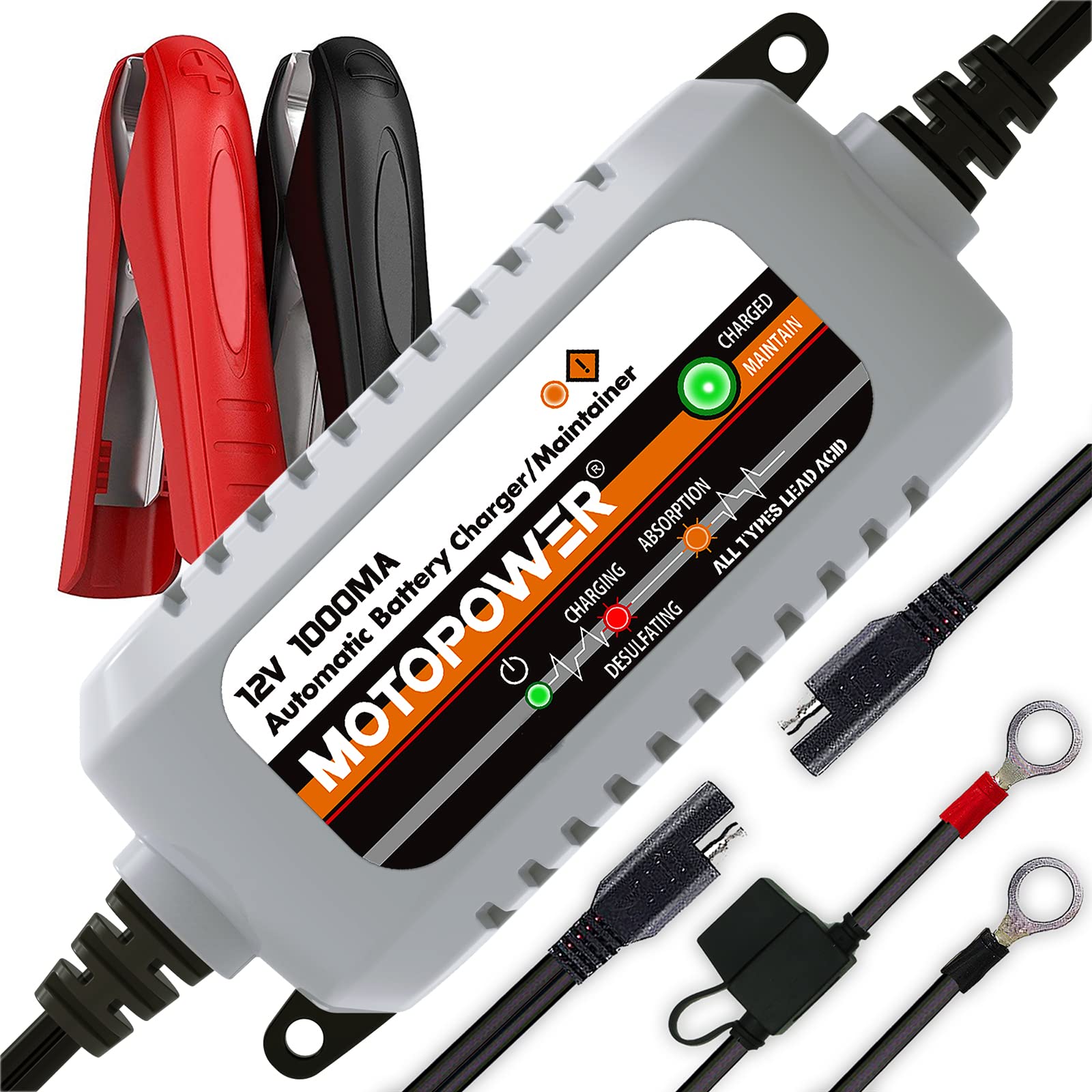 Foto 1 | Cargador De Baterías Motopower Mp00205b 12v 1000ma Automático - Venta Internacional.