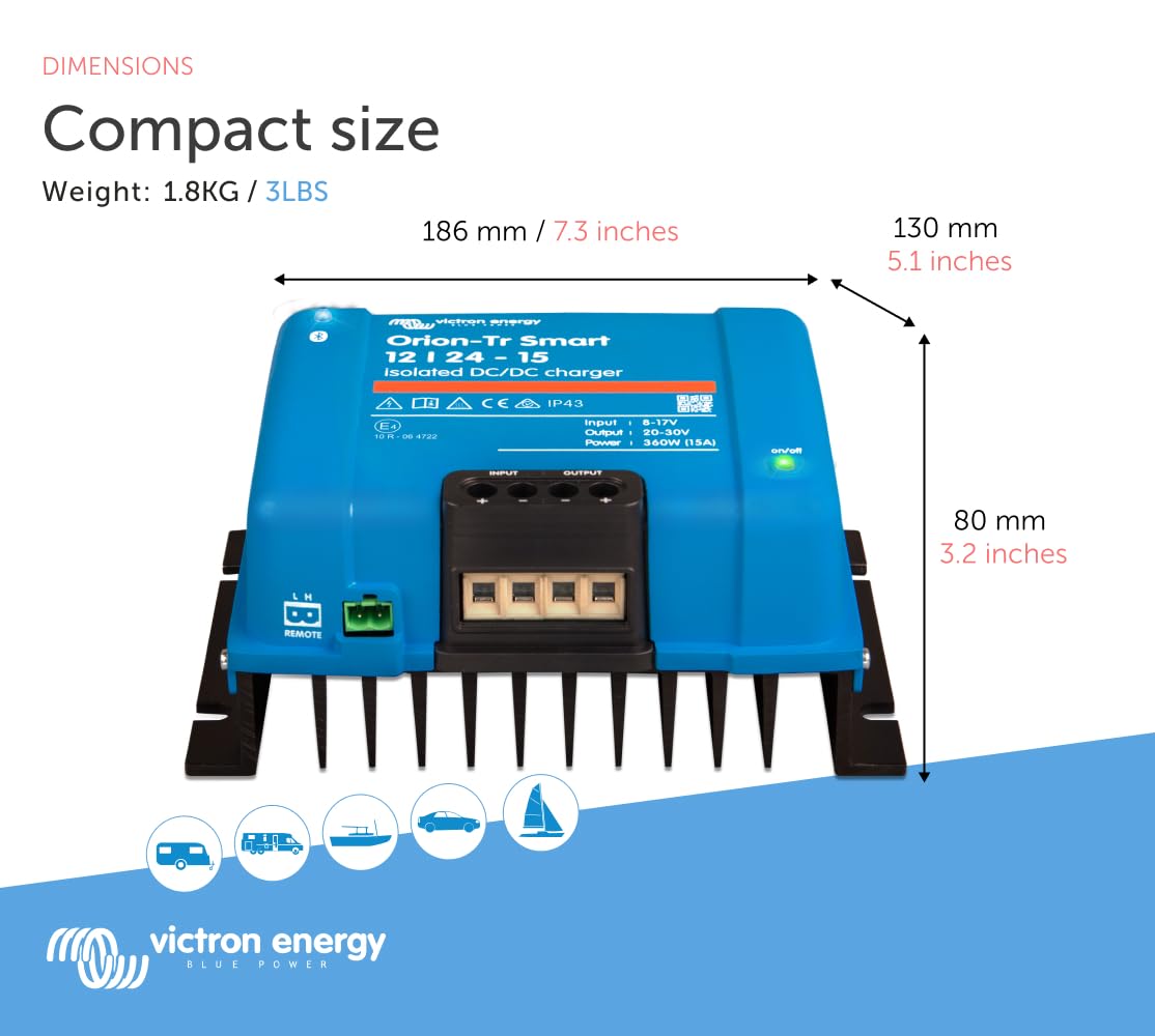 Foto 4 pulgar | Cargador Dc A Dc Victron Energy Orion-tr Smart 15a 360w 12/24v - Venta Internacional.