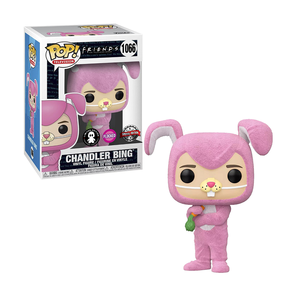 Foto 4 pulgar | Funko Pop Television: Friends Chandler Bing Flocked 1066 color Rosa