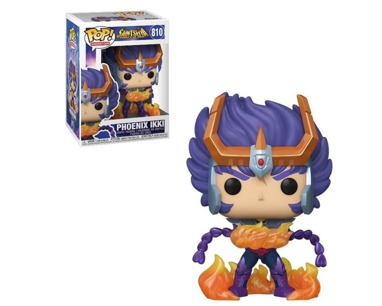 Foto 2 pulgar | Figura de Phoenix Ikki 810 Saint Seiya Caballeros Del Zodiaco Funko Pop