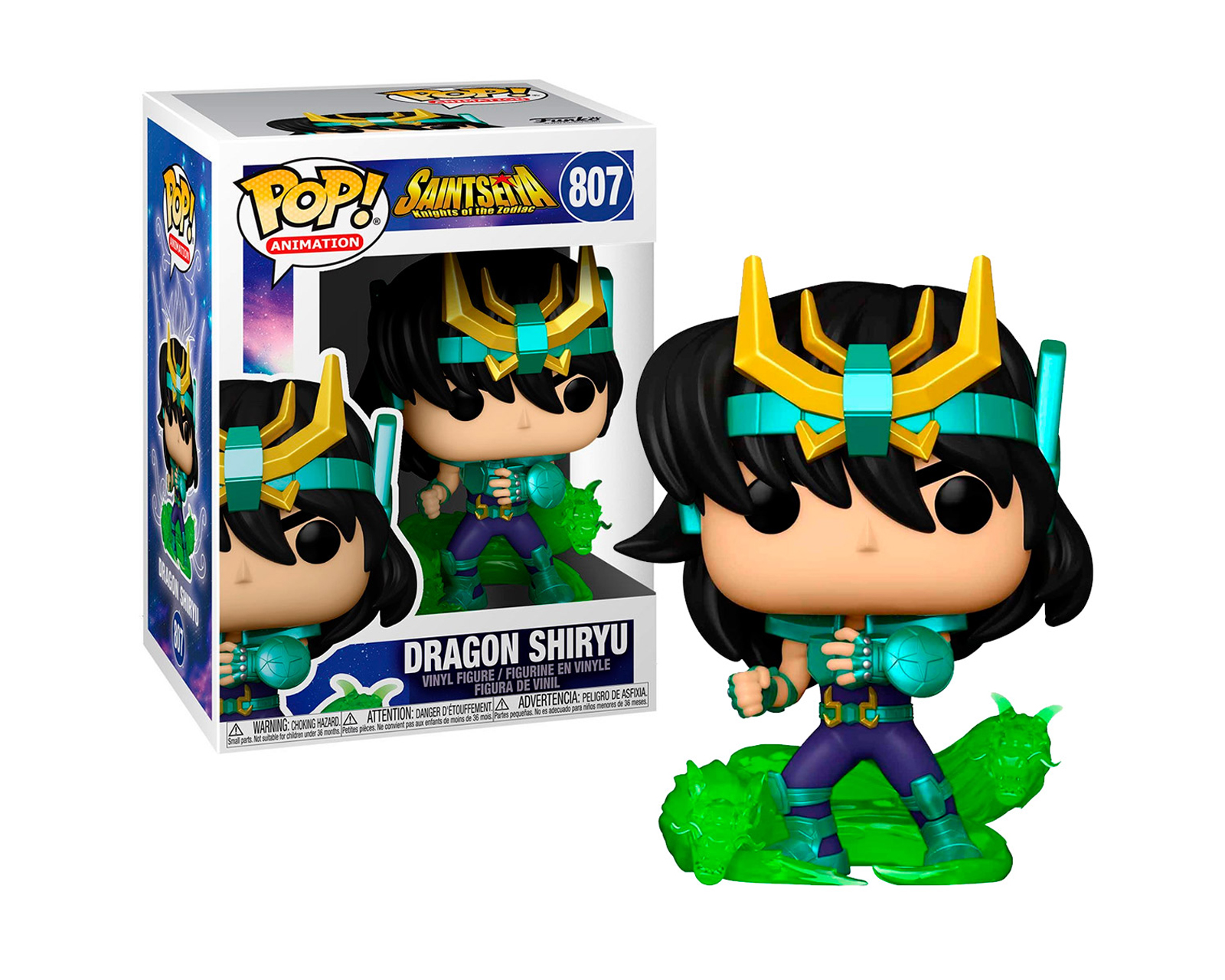 Foto 2 pulgar | Figura de Funko Pop Dragon Shiryu 807 Saint Seiya de Caballeros del Zodiaco