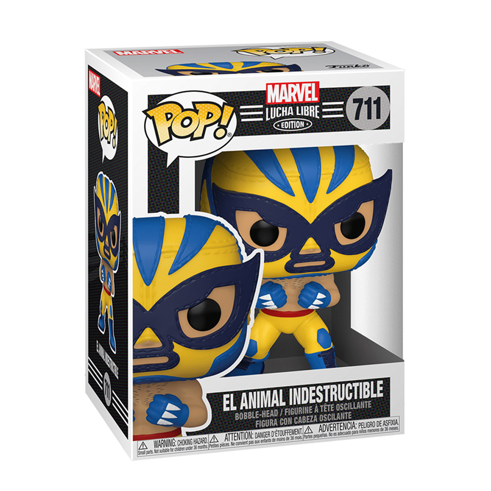 Foto 3 pulgar | Figura Funko Pop Marvel Luchadores Wolverine El Animal Indestructible 711