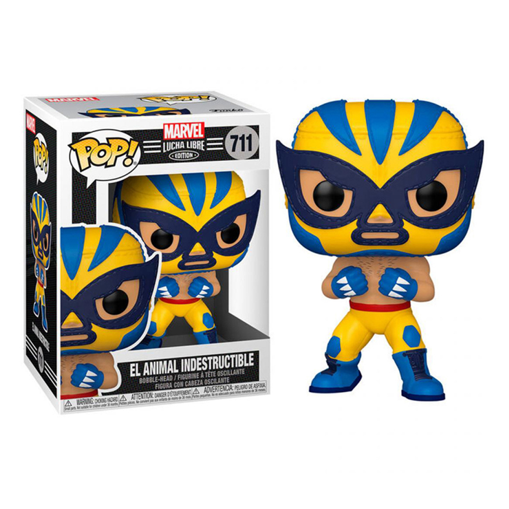 Foto 4 pulgar | Figura Funko Pop Marvel Luchadores Wolverine El Animal Indestructible 711