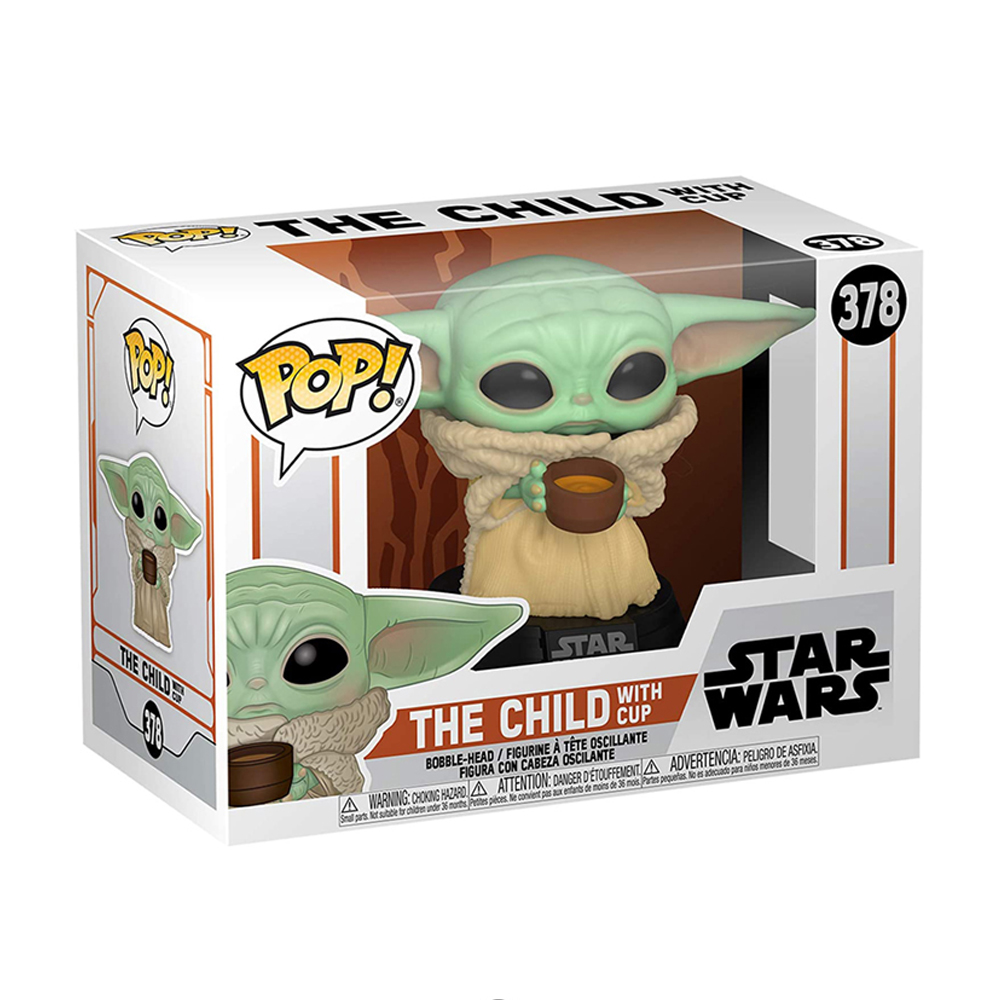 Foto 3 pulgar | Figura Funko Pop Star Wars: The Mandalorian The Child W/cup 378