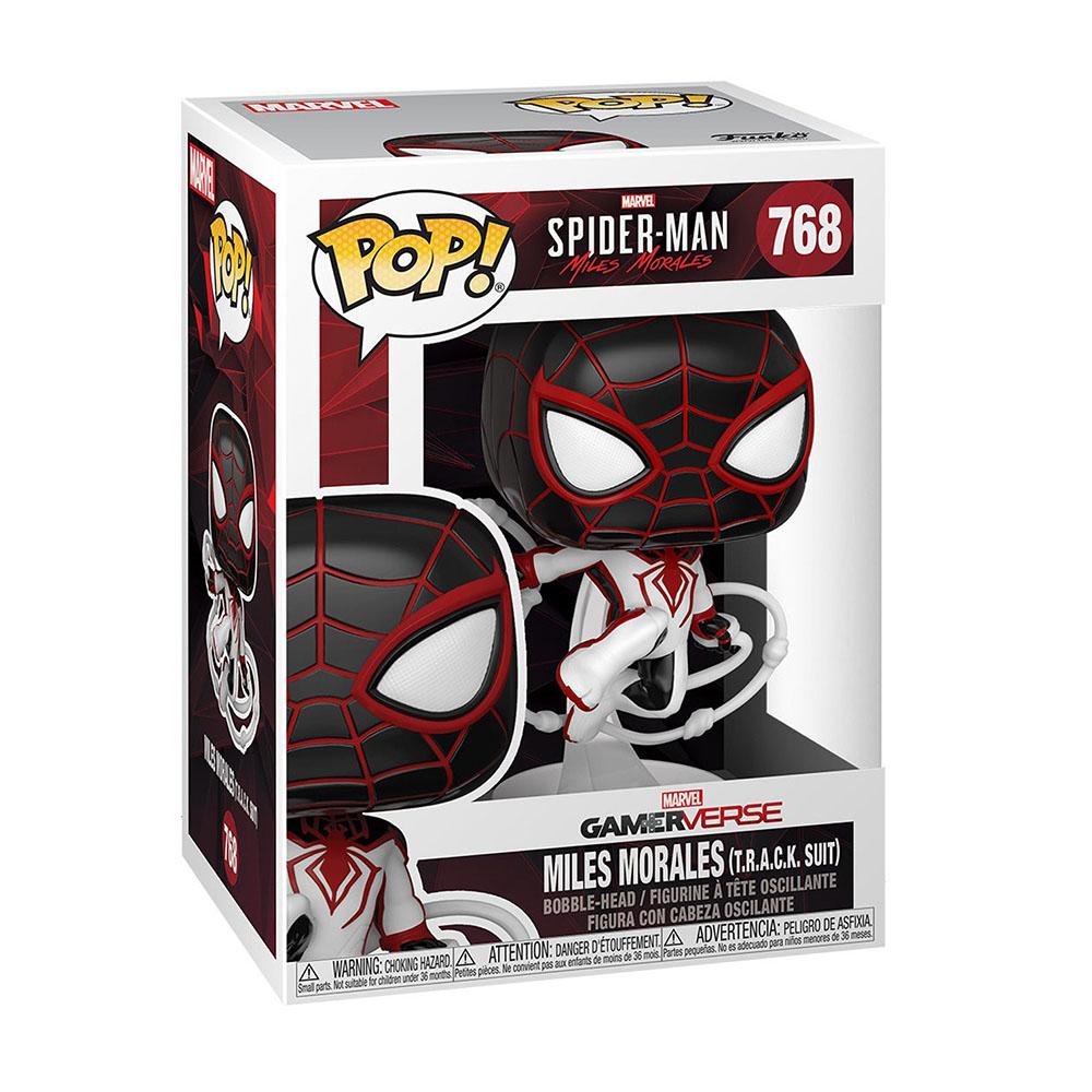 Foto 3 pulgar | Figura Marvel Spiderman Miles Morales Track S Funko Pop 768 - S028