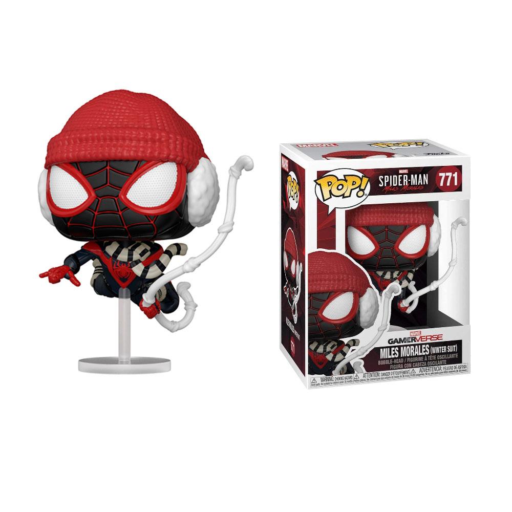 Foto 3 | Figura de Funko Pop! Marvel Spiderman M. Morales Winter S. 771 S028