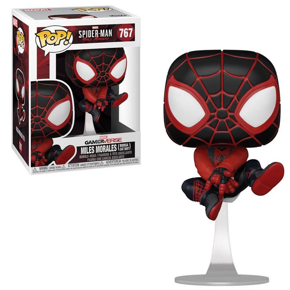 Foto 4 pulgar | Figura Funko Pop Marvel Spiderman Miles Morales Bodega 767 S028