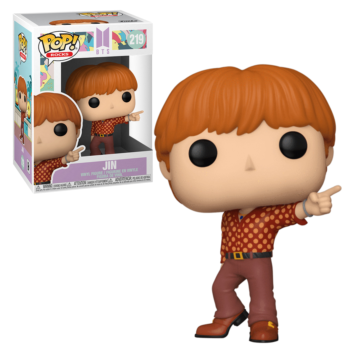 Foto 4 pulgar | Figura de Funko Pop Rocks: Bts Jin 219