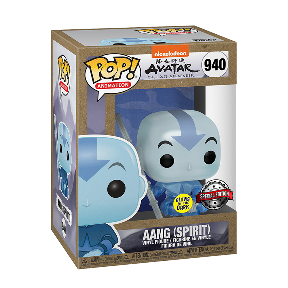 Foto 2 pulgar | Figura de Funko Pop Animation Avatar Aang Spirit 940 Glows In The Dark