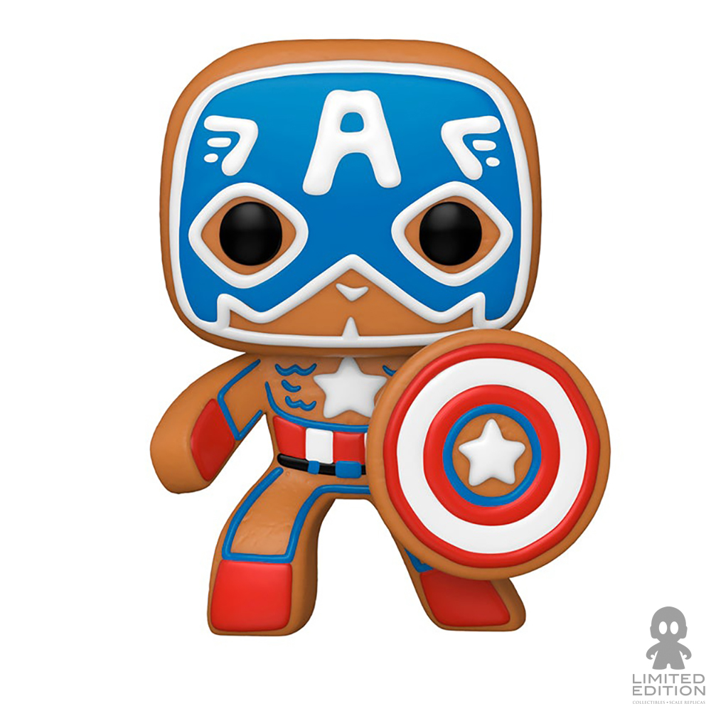 Foto 2 pulgar | Figura Funko Pop Marvel Gingerbread Captain America 933