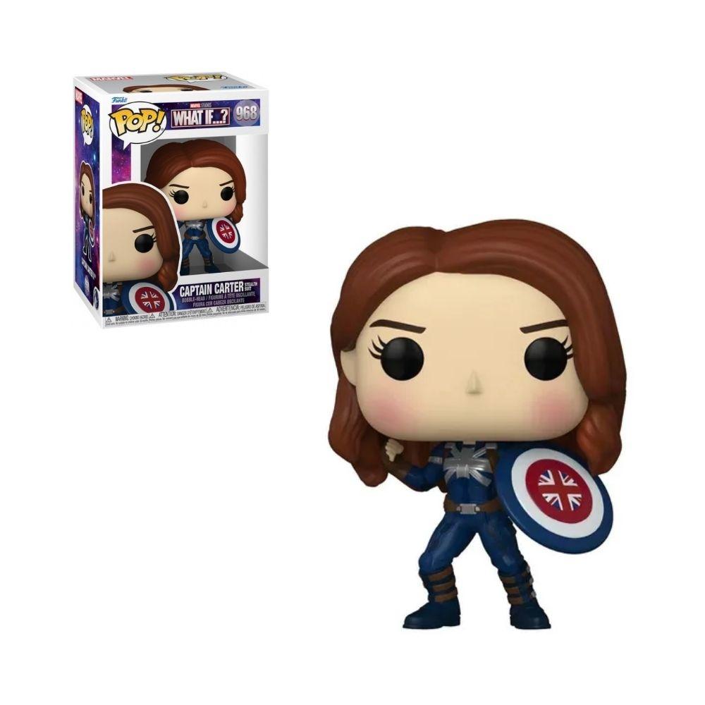 Foto 3 pulgar | Figura Capitana Peggy Carter Funko Pop Marvel What If