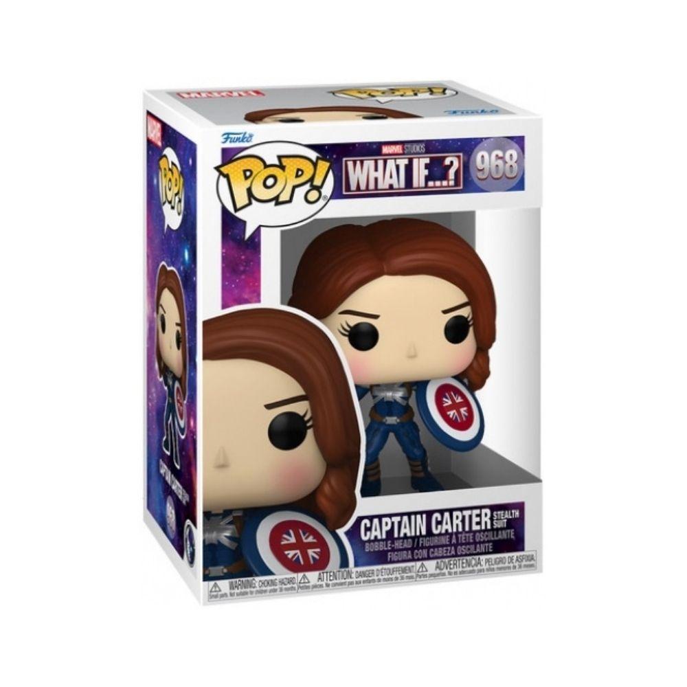 Foto 4 pulgar | Figura Capitana Peggy Carter Funko Pop Marvel What If