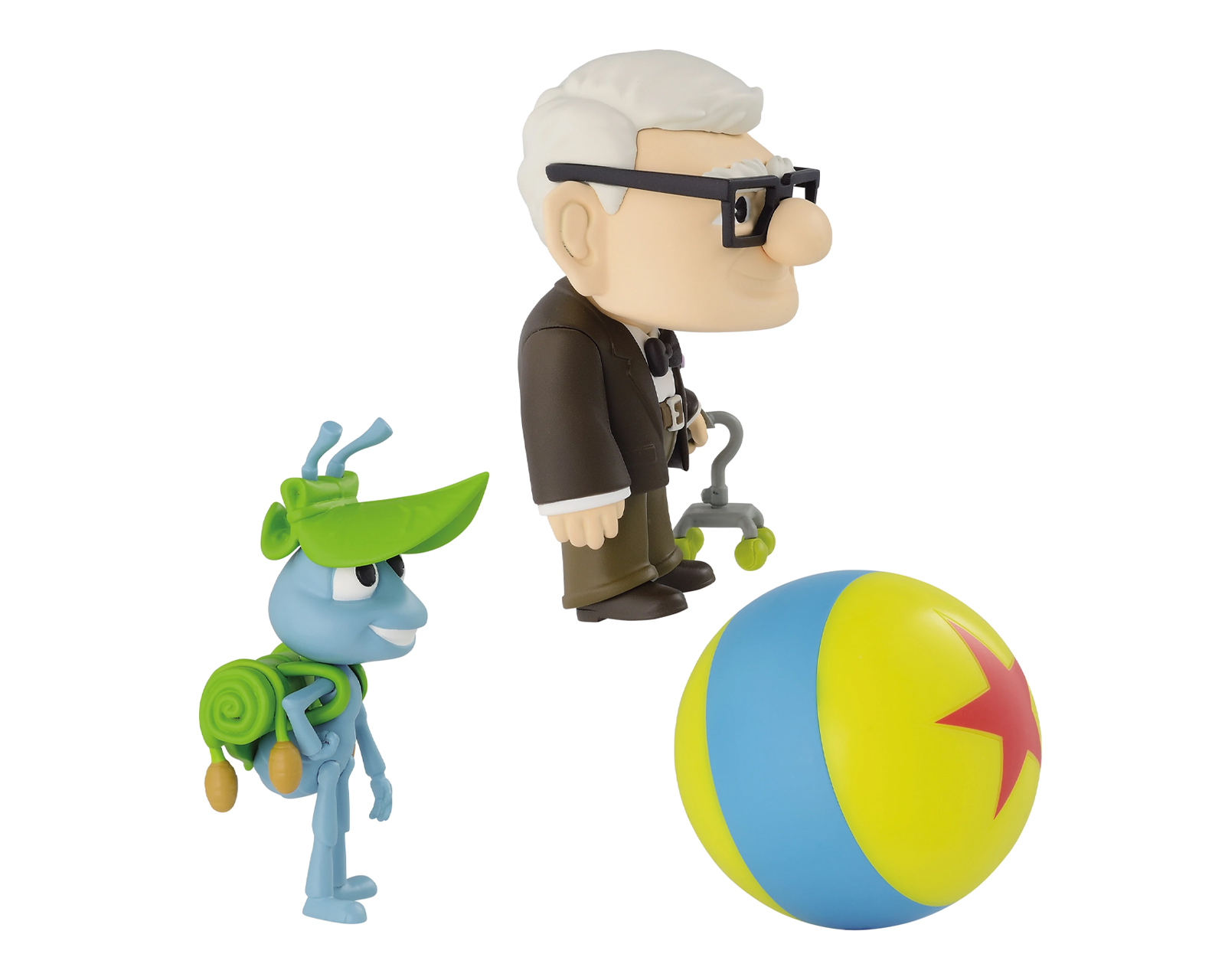 Foto 3 pulgar | Pack 3 Figuras Carl Fredricksen Flik Y Luxo Ball Banpresto