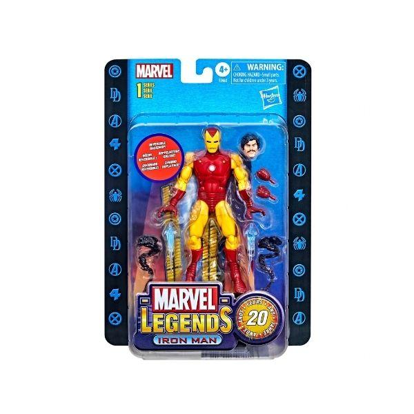 Jueguee Iron Man 6 Pulgadas Marvel Legends Retro 20 Aniversario