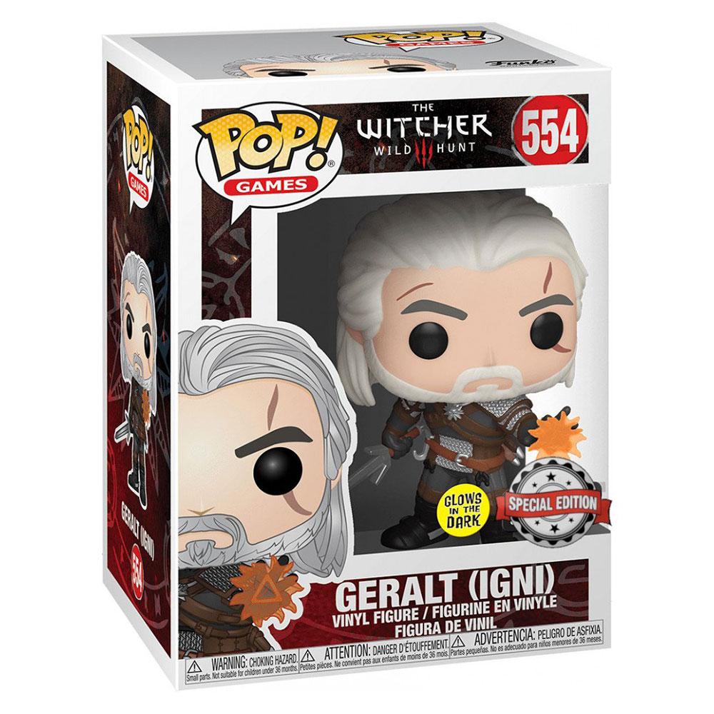 Foto 3 pulgar | Figura Funko Pop The Witcher: Wild Hunt Geralt Igno 554 - S010