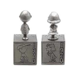 Foto 5 | Set Figuras Pisapapeles Charlie Brown de Metal - Charlie y Lucy