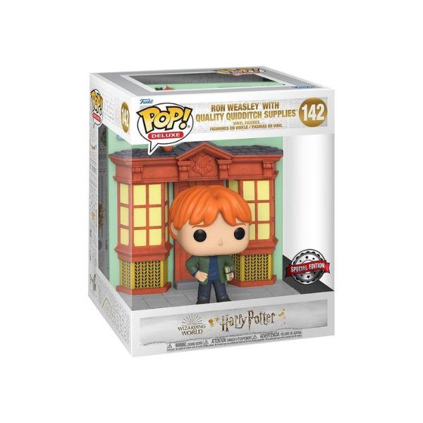 Foto 3 pulgar | Figura Ron En Callejón Diagon Quidditch Store Funko Pop Deluxe Harry Potter