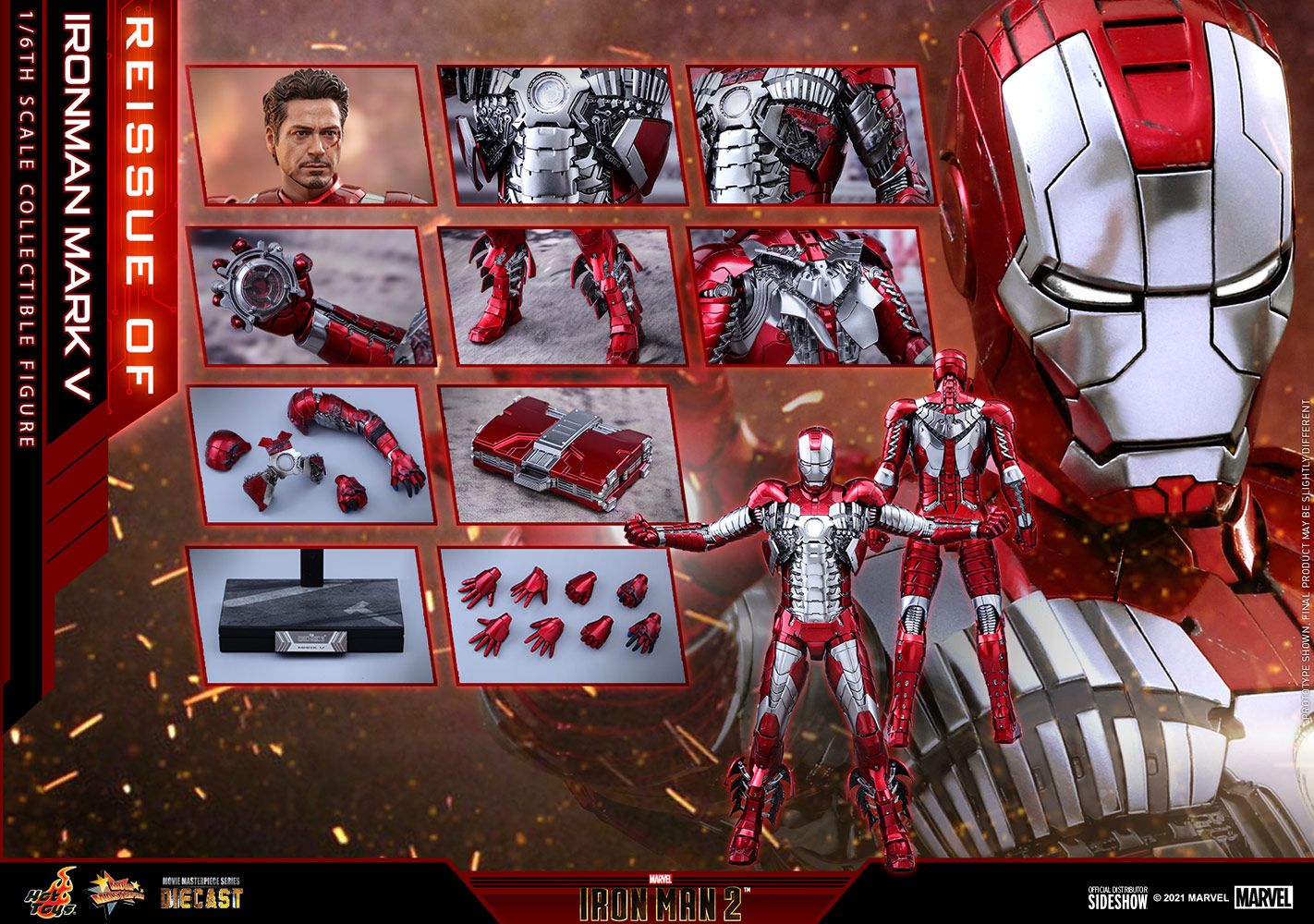 Foto 4 pulgar | Figura Armable a Escala Hot Toys Marvel Iron Man