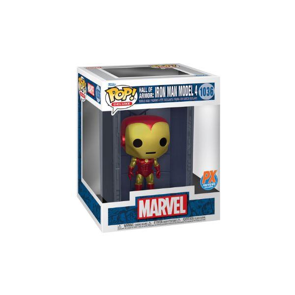 Foto 4 pulgar | Figura Iron Man Hall Of Armor Model 4 Exclusivo Px Funko Pop Deluxe Marvel