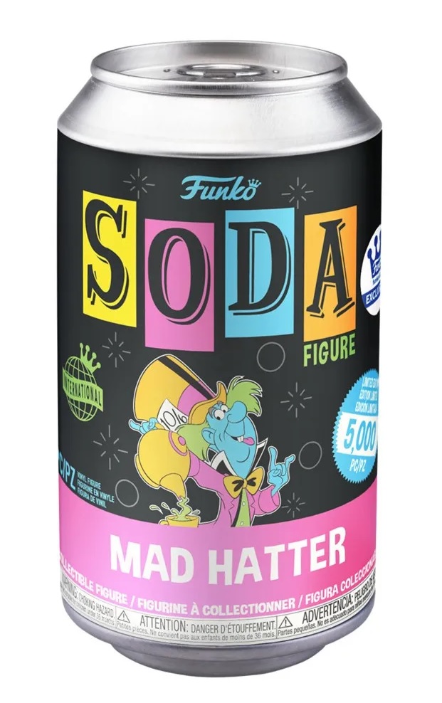 Figura Funko Soda Sombrerero Loco Blackligth