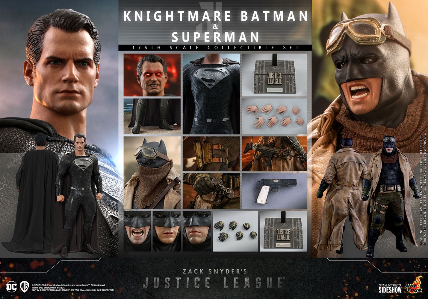 Foto 4 pulgar | Knightmare Batman And Superman Zack Snyder's Justice League Escala 1:6 Hot Toys