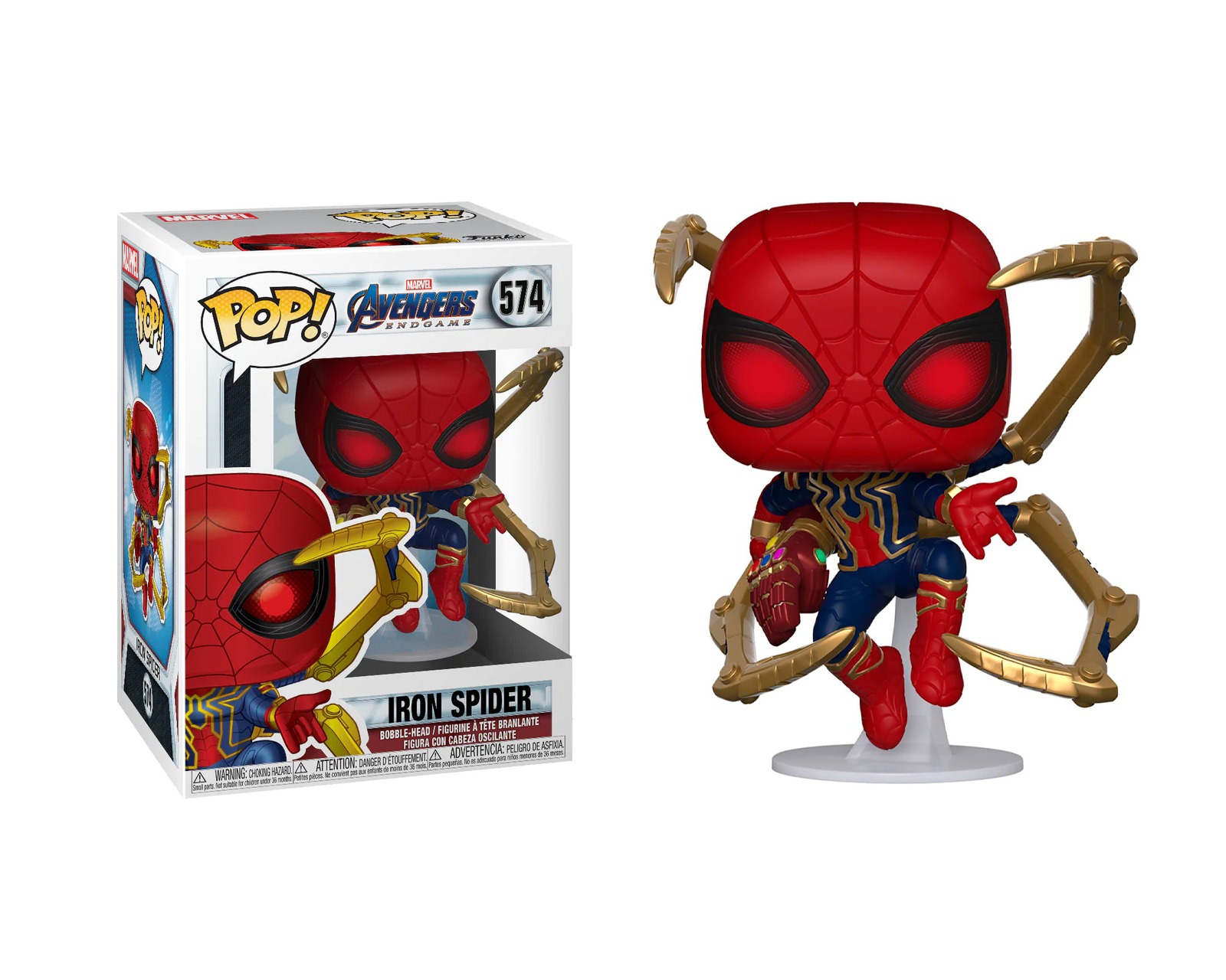 Foto 2 pulgar | Iron-spider Con Nano Guantelete Avengers - Endgame  Marvel Por Funko Pop!