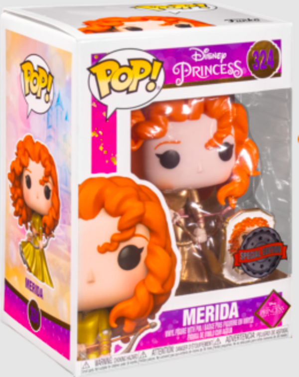 Funko Pop Princess - Merida (with Pin) #324