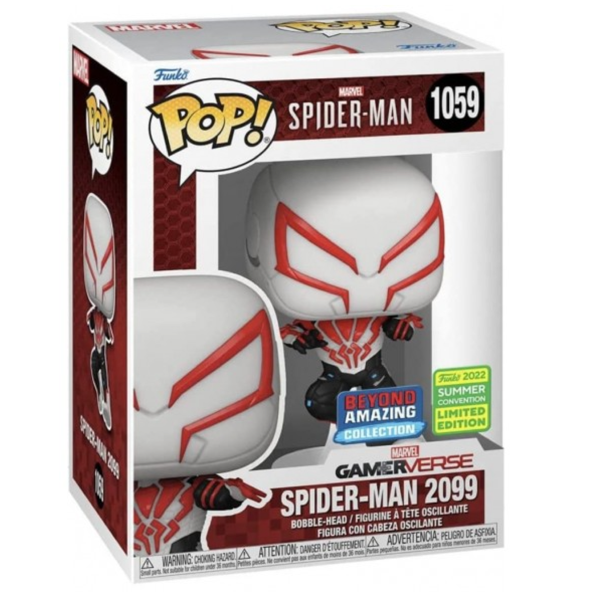 Foto 2 pulgar | Funko Pop Marvel: Spider-man 2099 #1059 Summer Convention 2022