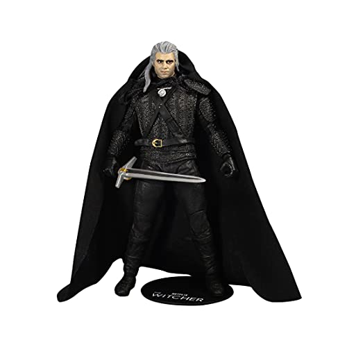 Foto 2 pulgar | Venta Internacional- The Witcher (netflix) Figura De Acción Geralt De Rivia 7'' Con Accesorios