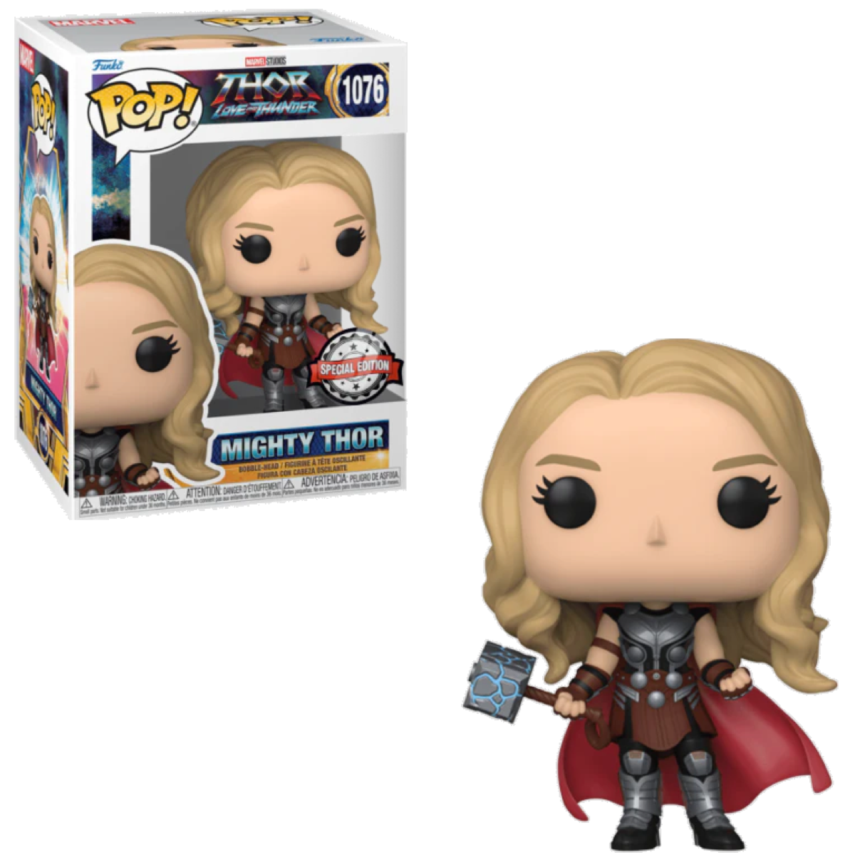 Foto 2 pulgar | Figura Funko Pop Mighty Thor-Thor Love and Thunder