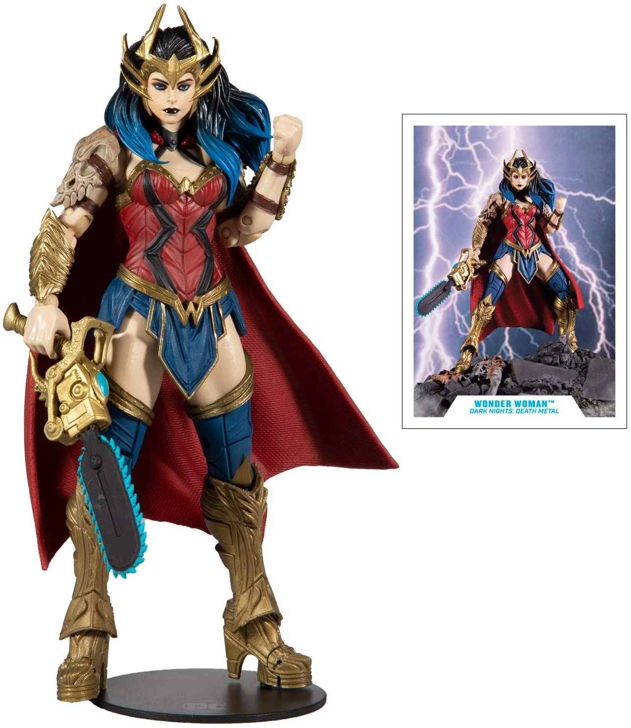 Foto 6 pulgar | Venta Internacional- Mcfarlane - Dc Build -a 7in Figuras Wave 4 - Death Metal - Wonder Woman