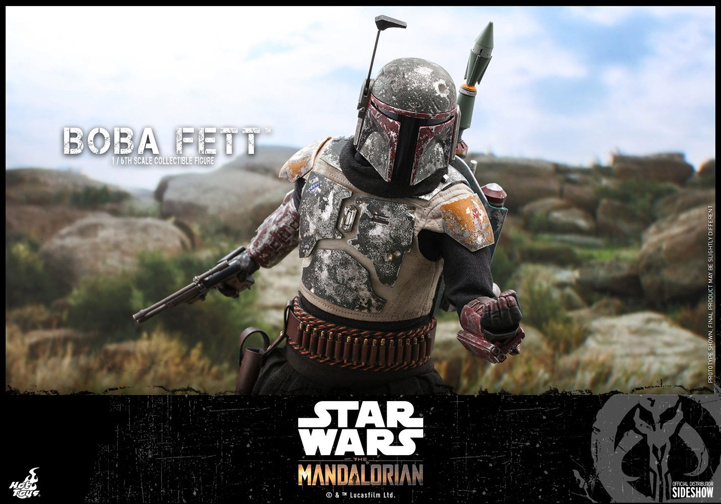 Foto 3 pulgar | Figura Boba Fett Star Wars The Mandalorian