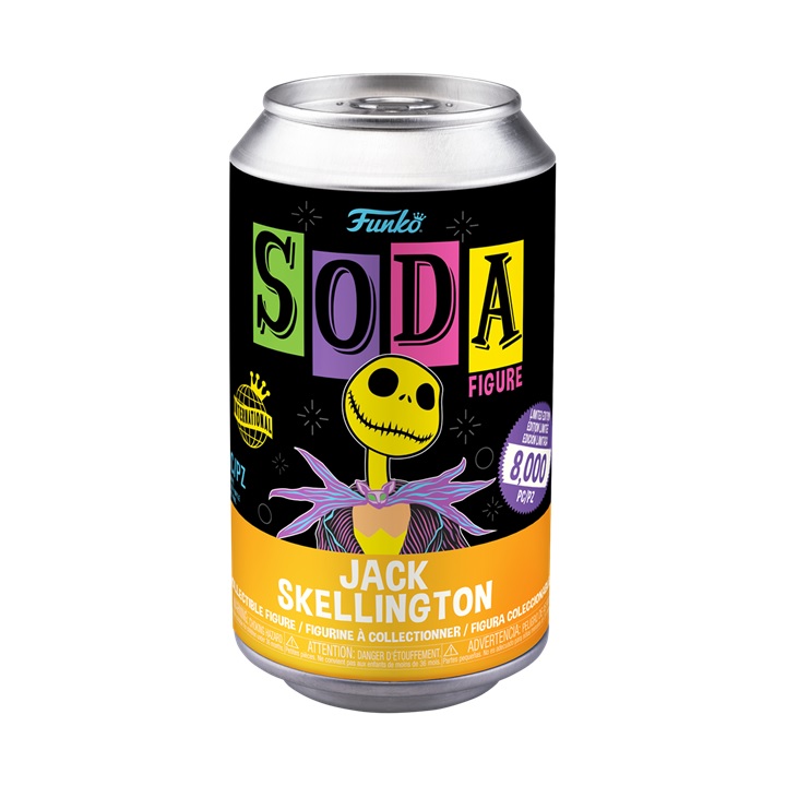 Foto 2 pulgar | Figura FUNKO SODA del Mundo de Jack Blacklight Jack Skellington