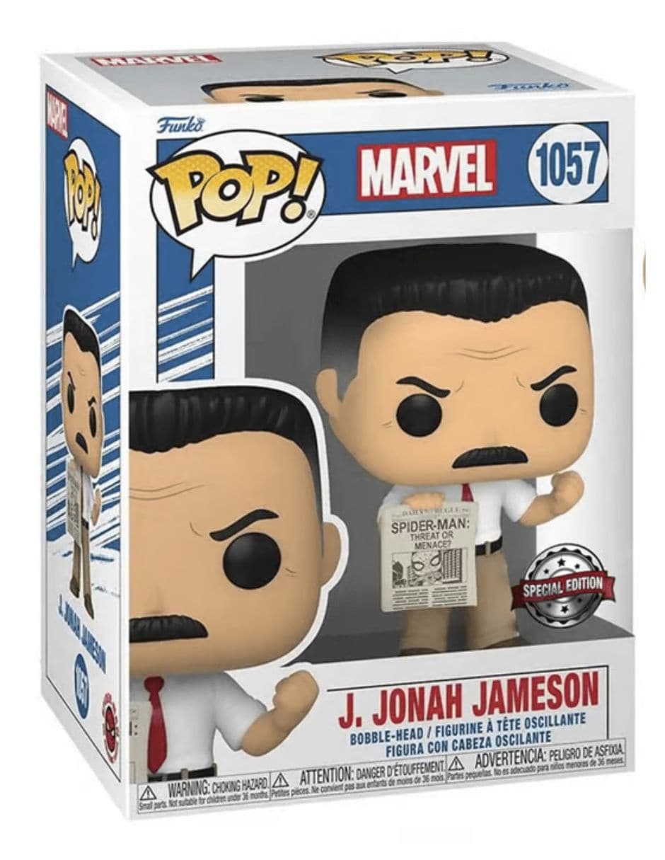 Figura Funko Pop EEDS64807 J. Jonah Jameson Exclusivo EE Spiderman Marvel $500